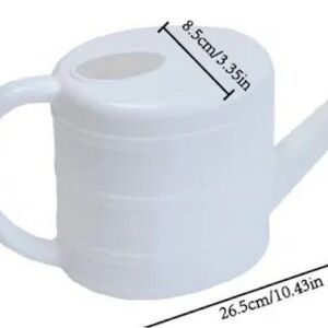 White Plastic Watering Can for Indoor Plants